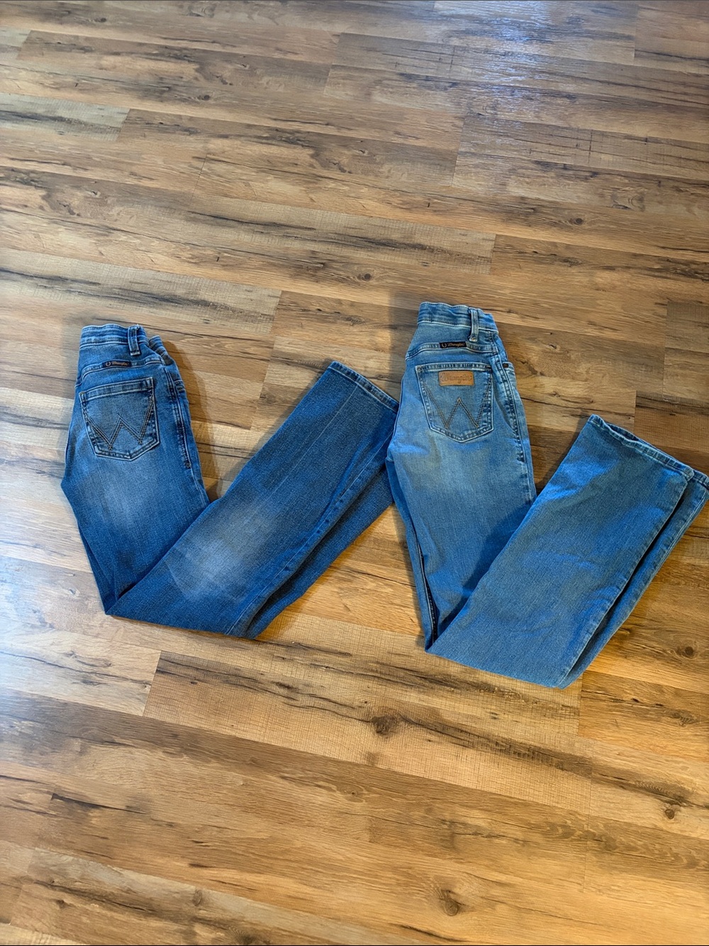 Wrangler Blue Denim Jeans Duo